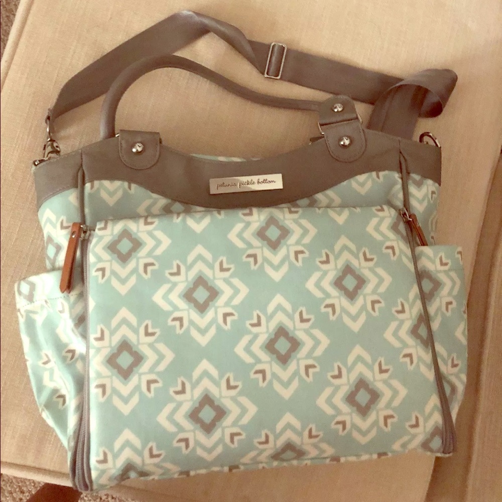 Beautiful petunia pickle bottom diaper bag